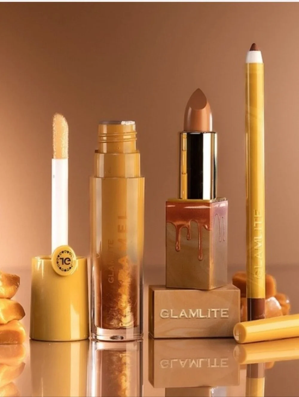 Glamlite Caramel Frappe Lip Kit
